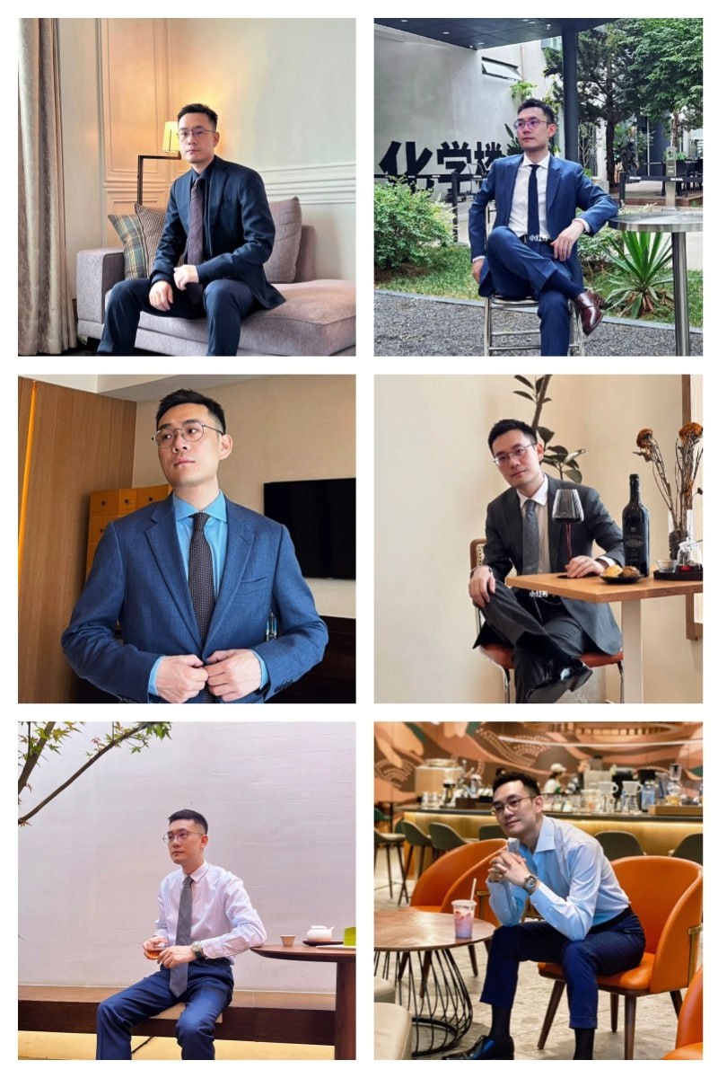 P16 图片100张 视频0个 有账号 正装 成熟男士 工作日常 西装照多 全身照多 他拍居多 无视频 国内  